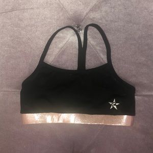 Rebel Athletic Rose Gold Sports Bra